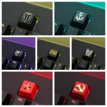 1pc Personalized Artisan Metal Keycaps for Mechanical Gaming Keyboard PUBG / WOT / WOW